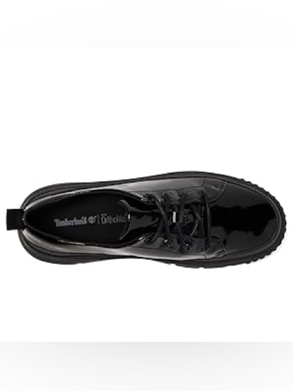 New Timberland Women's Greyfield Leather Ox, Black Full Grain Patent, 9 Medium - Picture 3 of 6